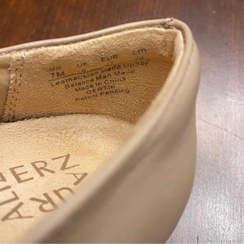 Naturalizer Gertie Leather and Snakeprint Ballet Flats with Bow Size 7M - Picture 8 of 8